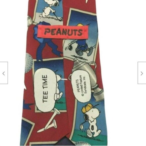 Peanuts Golf Snoopy Charlie Brown Tie - Picture 6 of 7